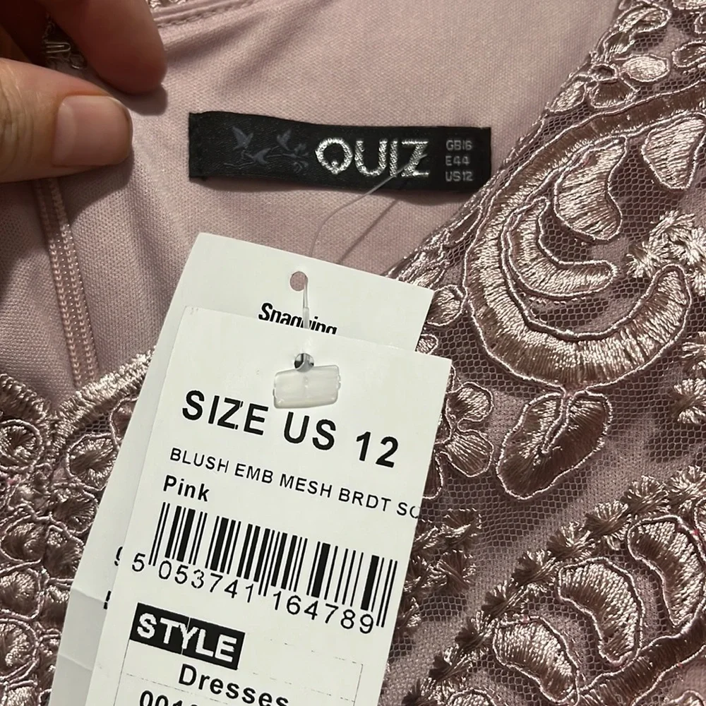 Brand New Quiz Pink Embroidery- high/low- off shoulder - Picture 4 of 5